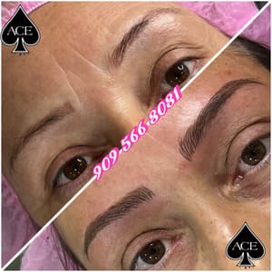 Eyebrow Tattoo result by ACE Luxury Microblading in Jurupa Valley, CA