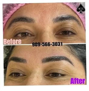Eyebrow Tattoo result by ACE Luxury Microblading in Jurupa Valley, CA