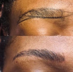 Eyebrow Tattoo result by Aced brows and aesthetics in Bellport, NY