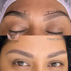 Eyebrow Tattoo result by Adriana's Beauty LLC in Fairfax, VA