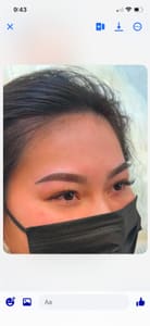 Eyebrow Tattoo result by Advance Lashes Studio in Frisco, TX