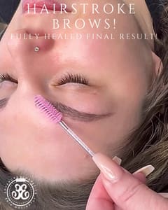 Eyebrow Tattoo result by Advanced Cosmetics, Erin Golightly in Naperville, IL