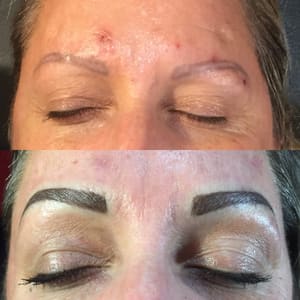 Eyebrow Tattoo result by Advanced Permanent Cosmetics by K&V in West Palm Beach, FL