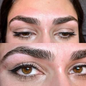 Eyebrow Tattoo result by AE Skin Beauty PMU in Rochester, NY