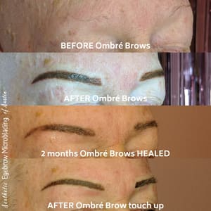 Eyebrow Tattoo result by Aesthetic Eyebrow Microblading of Austin in Austin, TX