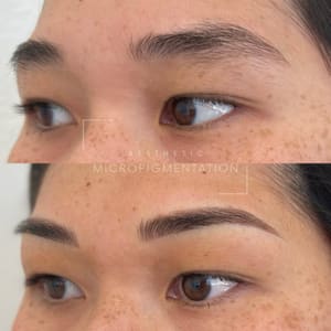 Eyebrow Tattoo result by Aesthetic Micropigmentation in Monterey, CA