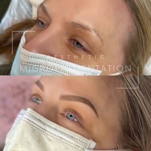 Eyebrow Tattoo result by Aesthetic Micropigmentation in Monterey, CA