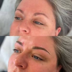 Eyebrow Tattoo result by Aesthetic Micropigmentation in Monterey, CA