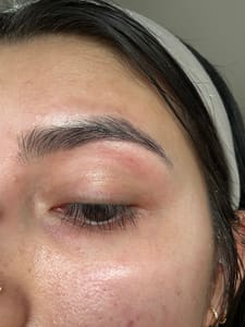 Eyebrow Tattoo result by Aesthetic Salon and Spa in Sachse, TX