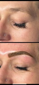 Eyebrow Tattoo result by Aesthetically Pleasing in Lawrenceburg, IN