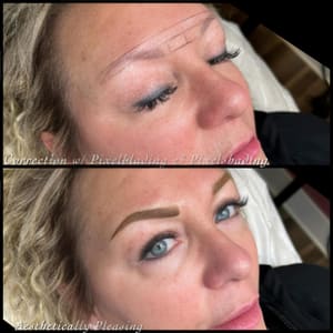 Eyebrow Tattoo result by Aesthetically Pleasing in Lawrenceburg, IN