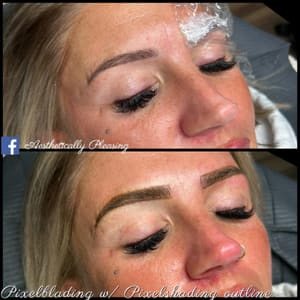 Eyebrow Tattoo result by Aesthetically Pleasing in Lawrenceburg, IN