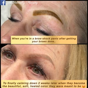 Eyebrow Tattoo result by Aesthetically Pleasing in Lawrenceburg, IN