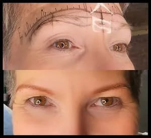 Eyebrow Tattoo result by Aesthetically You in Gulfport, MS