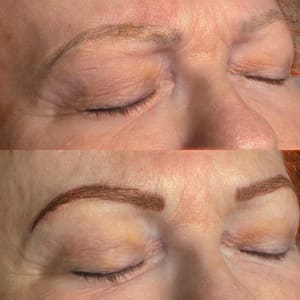 Eyebrow Tattoo result by Aesthetics By Cherish in Tavares, FL
