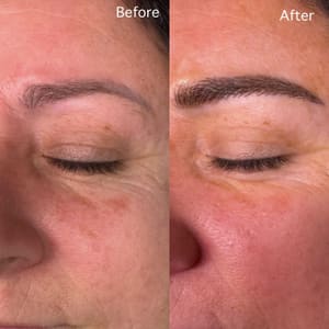 Eyebrow Tattoo result by Aesthetics By Cherish in Tavares, FL