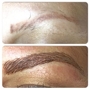 Eyebrow Tattoo result by Aesthetics By Chezza in Auburn, CA