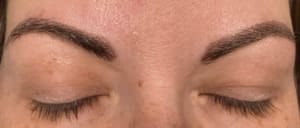 Eyebrow Tattoo result by Aesthetics by Erina in Wylie, TX