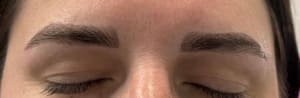 Eyebrow Tattoo result by Aesthetics by Erina in Wylie, TX