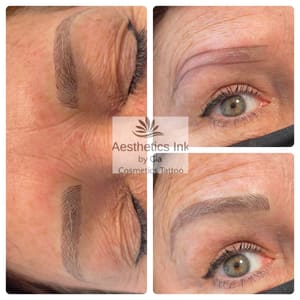 Eyebrow Tattoo result by Aesthetics by Gia in Waterford, CT