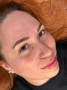 Eyebrow Tattoo result by AH Beauty Studio & Academy in Houston, TX