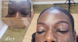 Eyebrow Tattoo result by Aijalon Amaree Aesthetics in Columbus, GA