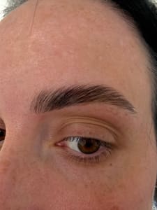 Eyebrow Tattoo result by Airen Brow Studio at River Oaks in Houston, TX