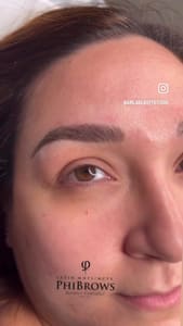 Eyebrow Tattoo result by Airla Beauty Studio in Fairfax, VA