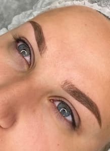 Eyebrow Tattoo result by Aiuna Beauty Studio in Newport Beach, CA