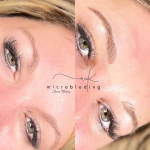 Eyebrow Tattoo result by AK Microblading LLC in Midland, MI