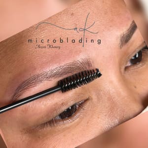 Eyebrow Tattoo result by AK Microblading LLC in Midland, MI