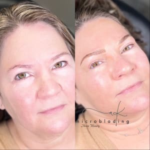 Eyebrow Tattoo result by AK Microblading LLC in Midland, MI