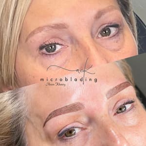 Eyebrow Tattoo result by AK Microblading LLC in Midland, MI
