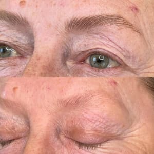 Eyebrow Tattoo result by AK Microblading Studio LLC in Elgin, IL