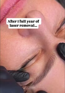 Eyebrow Tattoo result by AK Microblading Studio LLC in Elgin, IL