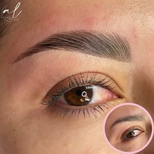 Eyebrow Tattoo result by AL Brows & Beauty in New City, NY