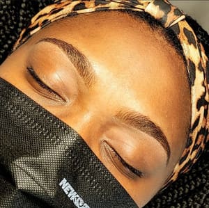 Eyebrow Tattoo result by Alana Harper Esthetics in Columbia, MO