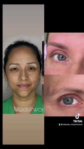 Eyebrow Tattoo result by Albaella Beauty Studio in Farmers Branch, TX