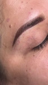 Eyebrow Tattoo result by Albaella Beauty Studio in Farmers Branch, TX
