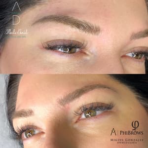 Eyebrow Tattoo result by Alberto Daniel Salon in Schaumburg, IL