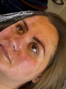 Eyebrow Tattoo result by Alchemy Beauty Lounge in Nacogdoches, TX