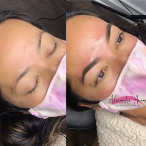 Eyebrow Tattoo result by Alexandra Anna PMU / Chicago Ombré Powder Brows in Chicago, IL
