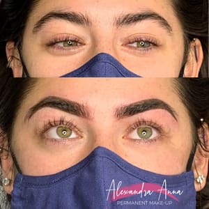 Eyebrow Tattoo result by Alexandra Anna PMU / Chicago Ombré Powder Brows in Chicago, IL