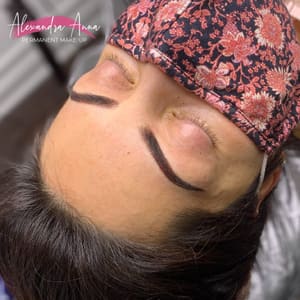 Eyebrow Tattoo result by Alexandra Anna PMU / Chicago Ombré Powder Brows in Chicago, IL