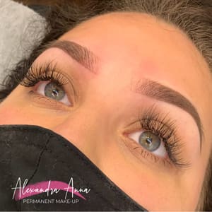 Eyebrow Tattoo result by Alexandra Anna PMU / Chicago Ombré Powder Brows in Chicago, IL