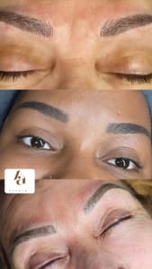 Eyebrow Tattoo result by Alexandra Ayala Studio in Kissimmee, FL
