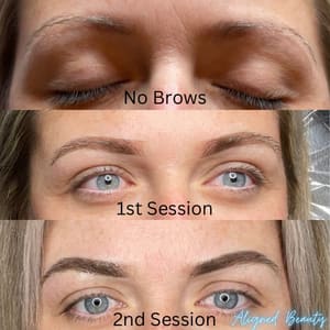 Eyebrow Tattoo result by Aligned Beauty Studio in Geneva, IL