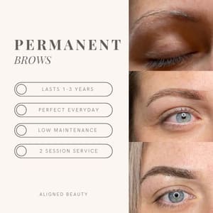 Eyebrow Tattoo result by Aligned Beauty Studio in Geneva, IL