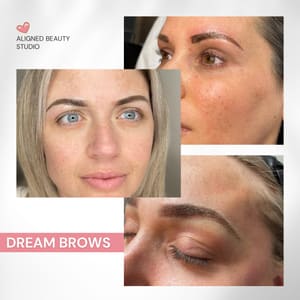 Eyebrow Tattoo result by Aligned Beauty Studio in Geneva, IL