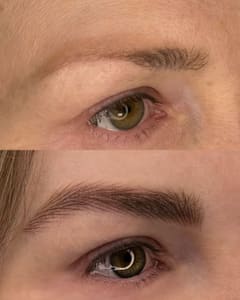 Eyebrow Tattoo result by Alina Permanent Studio in Lincolnshire, IL